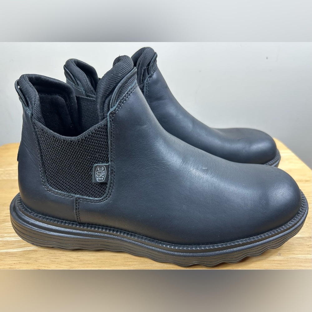 Hey Dude Classic Black Ankle Booties